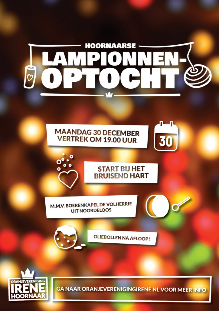 Poster Lampionnenoptocht Hoornaar 2019